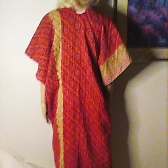 Kantha "Free Spirit" Long Kimono Reversible XL & Under Peacocks Handmade New - Picture 14 of 16